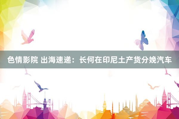 色情影院 出海速递：长何在印尼土产货分娩汽车